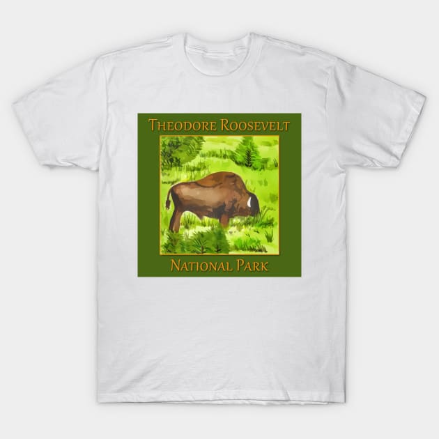 Theodore Roosevelt National Park T-Shirt by WelshDesigns